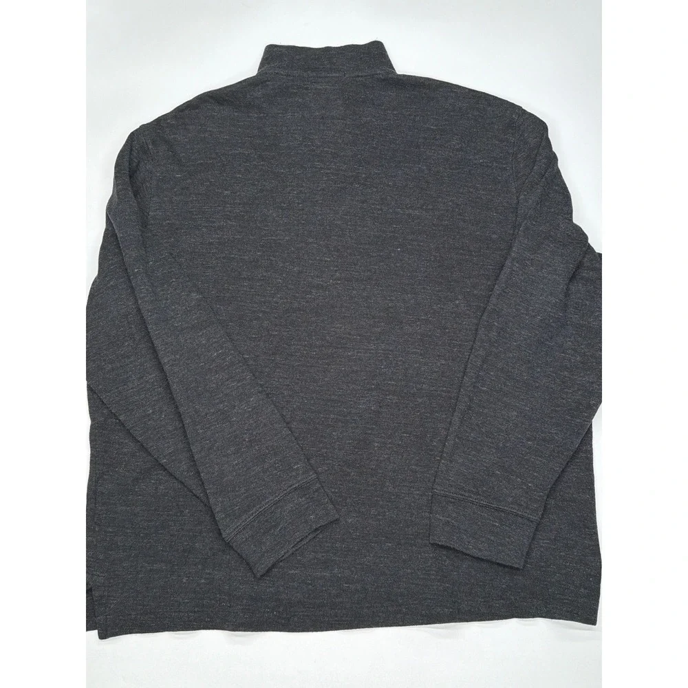 Polo Ralph Lauren Men's Charcoal Heather 1/4 Zip Long Sleeve Pullover Sweater XL